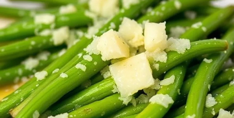 Haricots verts au parmesan