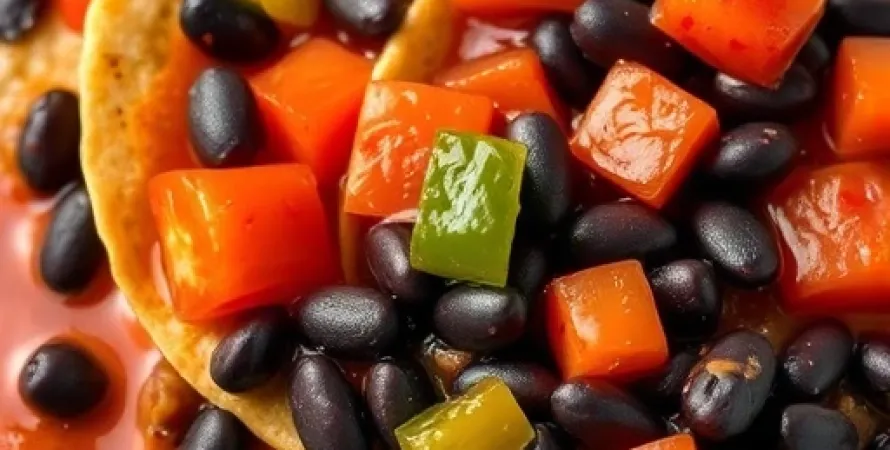 Enchiladas de haricots noirs
