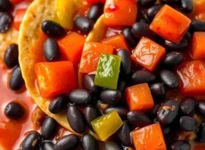 Enchiladas de haricots noirs