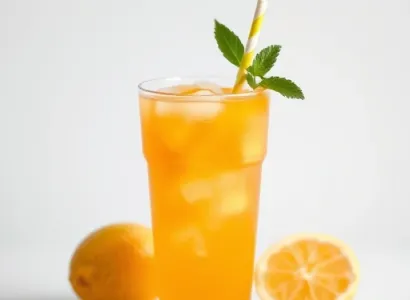 Thé glacé au mango