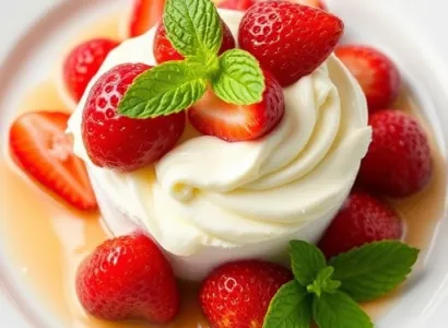 Dessert au fromage cream