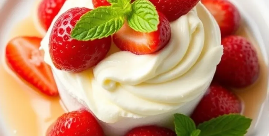 Dessert au fromage cream