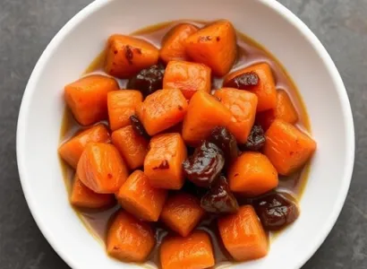 Carottes au sauce raisin