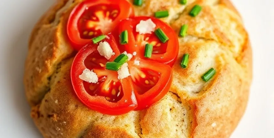 Pain au grain et tomate