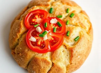Pain au grain et tomate