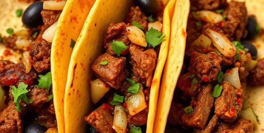 Tacos de boeuf épicé