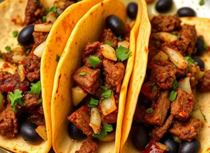 Tacos de boeuf épicé