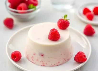 Mousse de raspberry au yogourt
