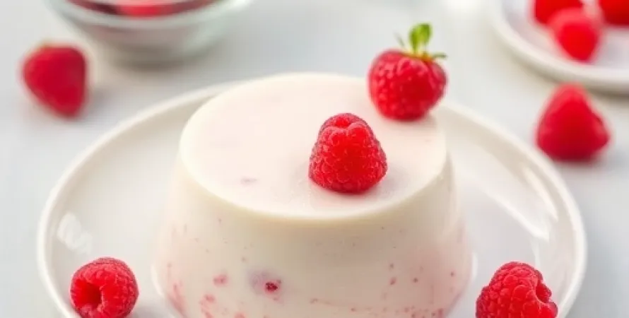 Mousse de raspberry au yogourt