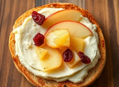 Pizzas muffins anglais aux pommes et fromage