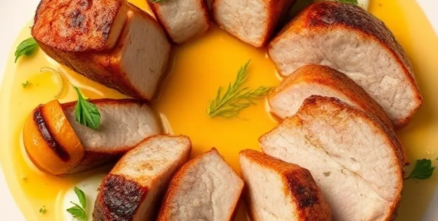 Tournedos de porc aux canneberges