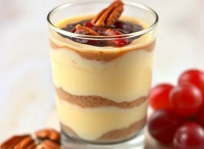 Parfait au pudding vanille