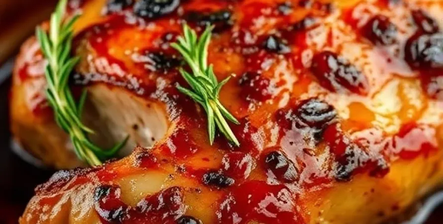 Viande à la glaçage rosemary