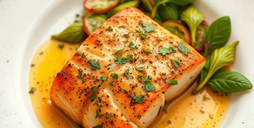 Saumon rôti aux herbes