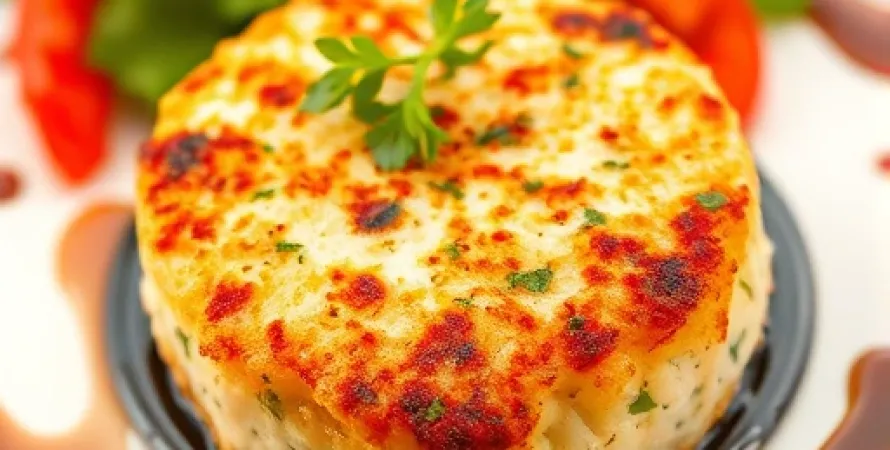 Galettes de crabe et Asiago