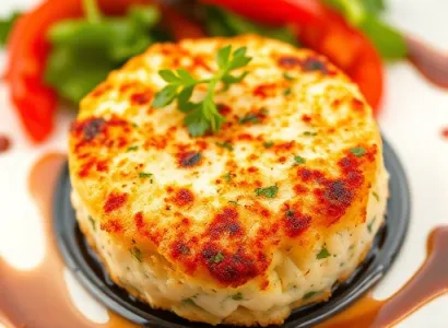 Galettes de crabe et Asiago
