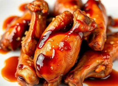 Ailes de poulet au sauce teriyaki