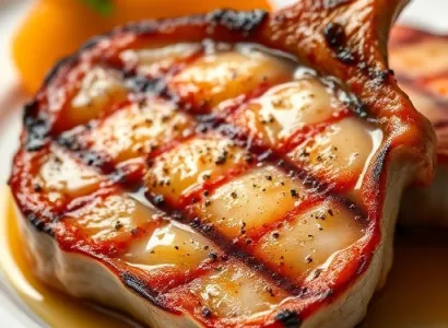 Côtes de veau au peche