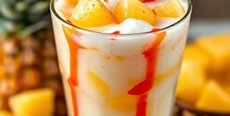 Délice d'ananas, coco et rhum