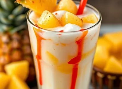 Délice d'ananas, coco et rhum