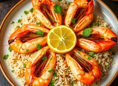 Crevettes au citron et tequila