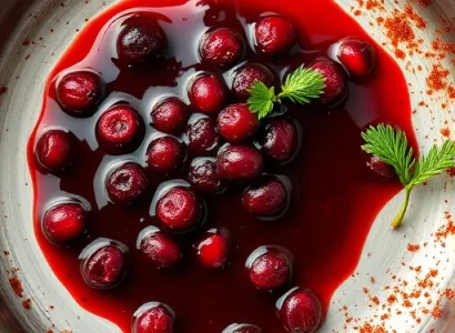 Sauce de cranberries au porto