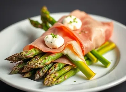 Rouleaux d'asperges au prosciutto