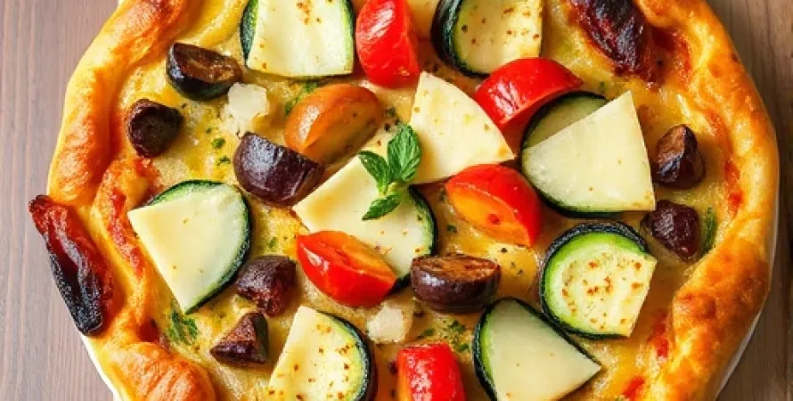 Tarte aux légumes et Gruyère