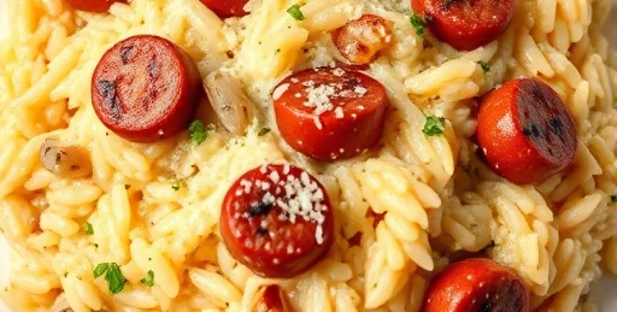 Risotto italien aux saucisses