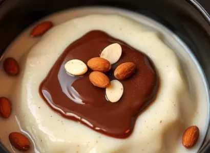 Pouding de tapioca au chocolat et amandes