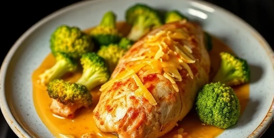 Casserole de poulet au broccoli et cheddar