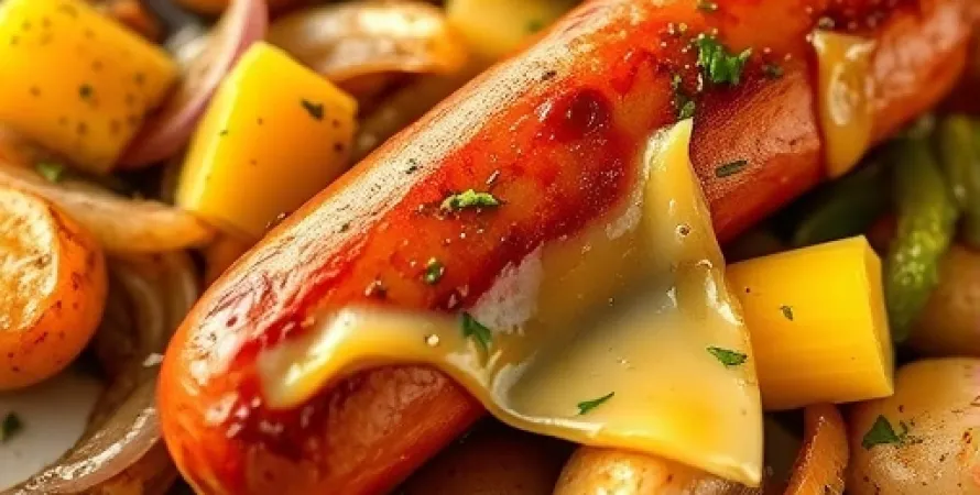 Poêlée de pommes de terre et kielbasa