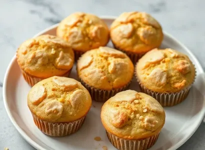 Muffins au citron et aux graines de pavot