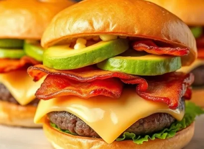 Burgers au bacon