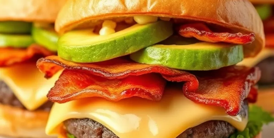 Burgers au bacon