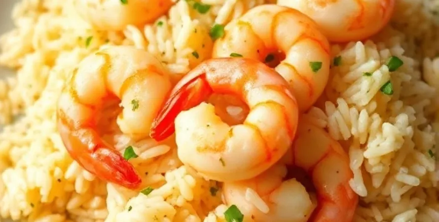 Riz crémeux aux crevettes