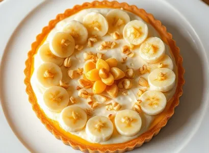 Tarte aux bananes et noix de macadamia
