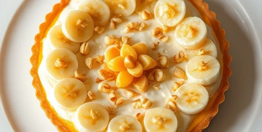 Tarte aux bananes et noix de macadamia
