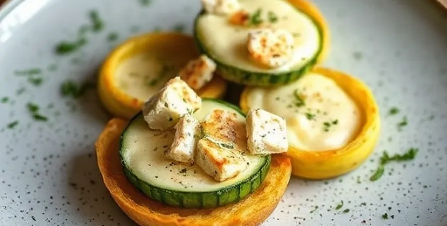 Pâtes aux courgettes et fromage de chèvre
