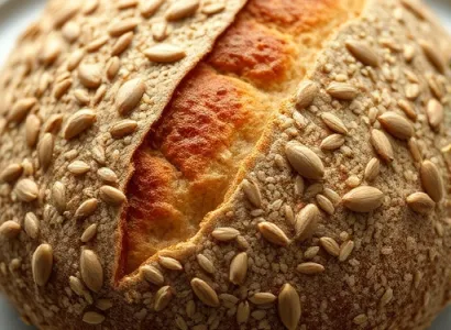 Pain au levain aux céréales
