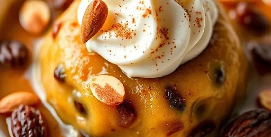 Pudin de raisons et amandes