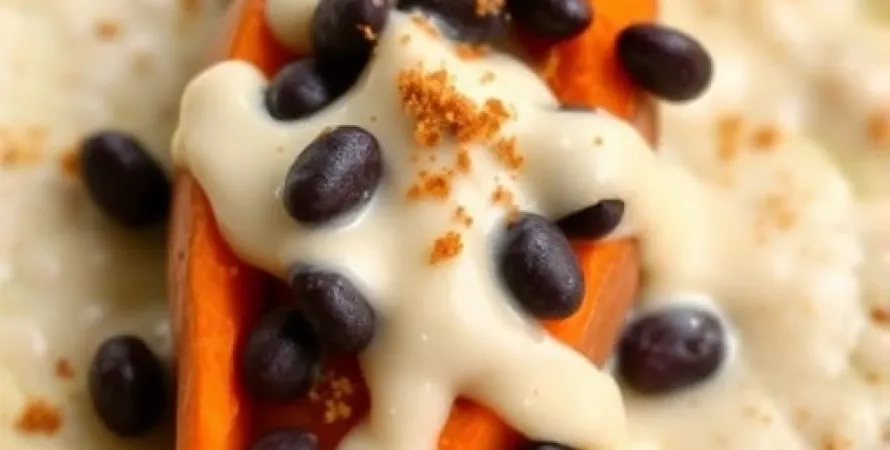 Enchiladas de patate douce et haricots noirs