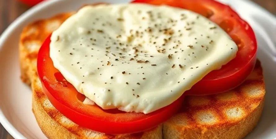 Sandwich ouvert aux tomates