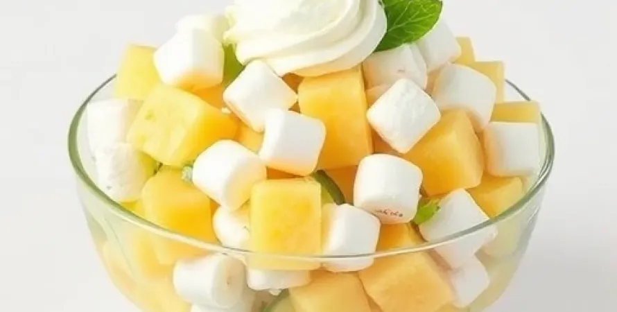 Salade de lime au marshmallow