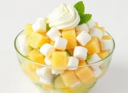 Salade de lime au marshmallow