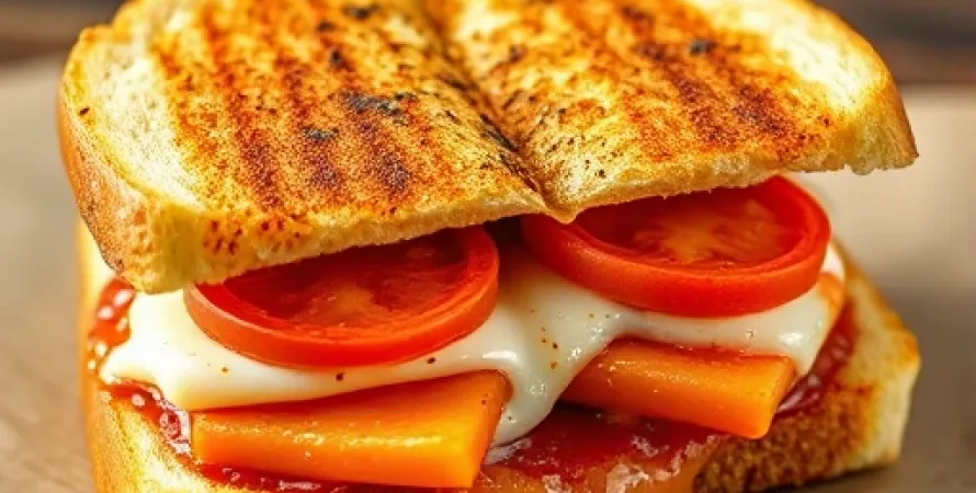 Sandwich pizza grillé