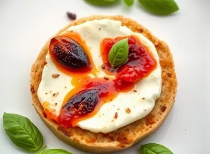 Pizza au fromage de brie et aux figues