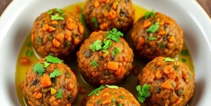 Boulettes de lentilles aux carottes