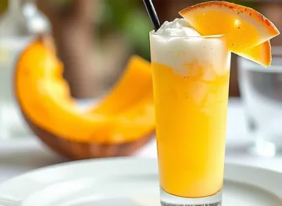 Boisson exotique à la noix de coco