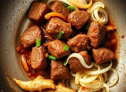 Boeuf aux quatre oignons